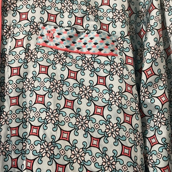 Victoria's Secret Floral Patterned Blouse - Blue and Pink - Picture 7 of 7